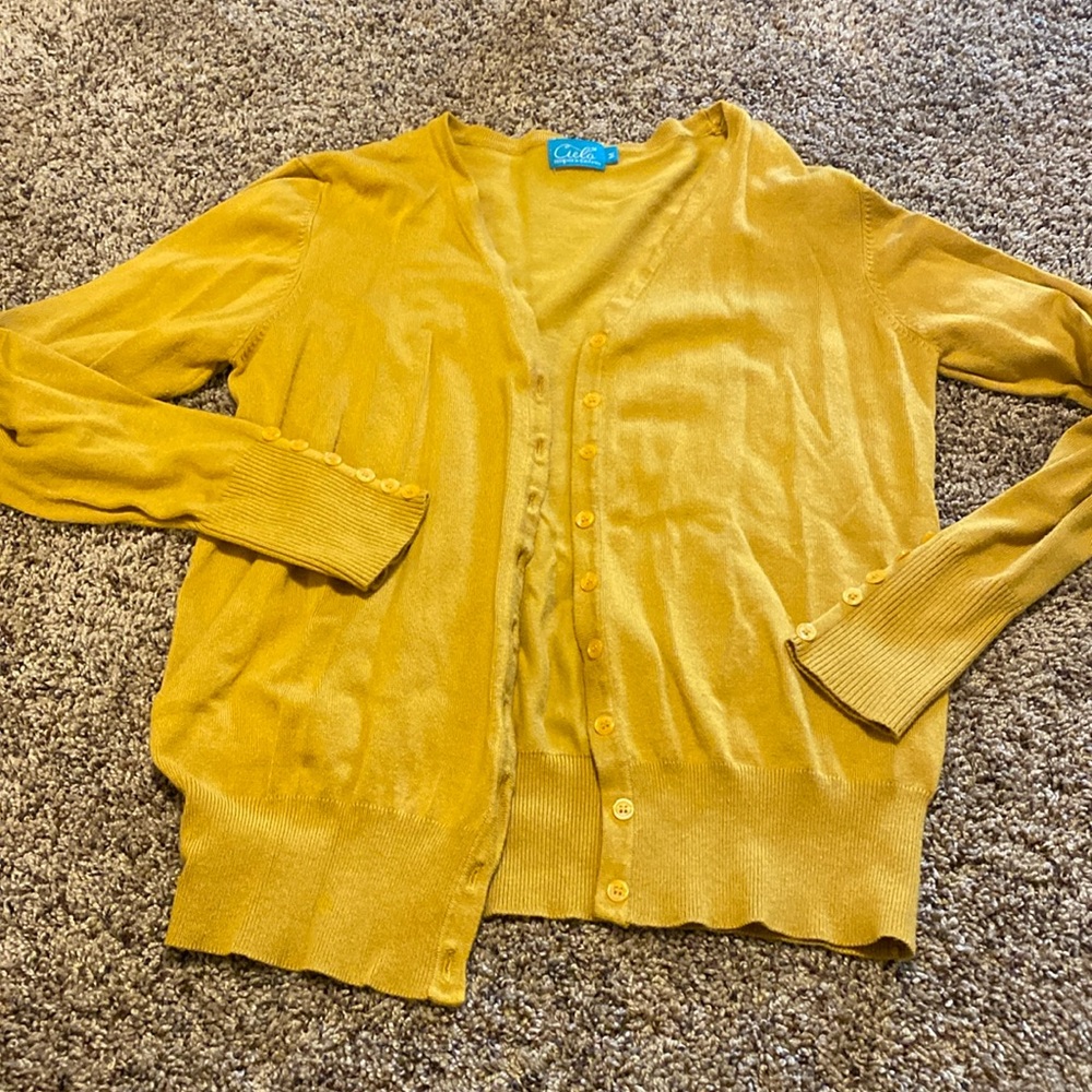 Golden Cardigan Size Medium